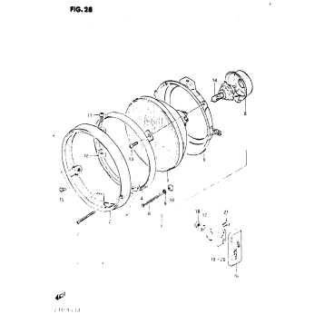 HEADLAMP (GS1150EF/EF2/EG)