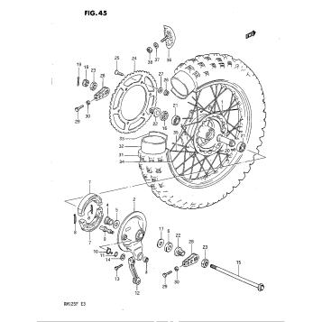 REAR WHEEL (MODEL F)