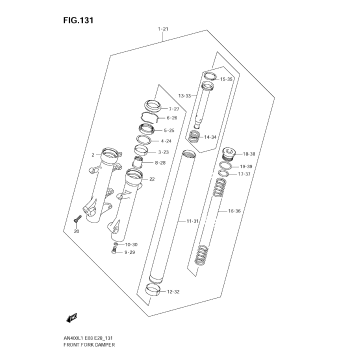 FRONT FORK DAMPER (AN400A L1 E33)