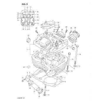 CYLINDER HEAD (REAR)