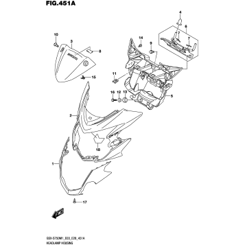 HEADLAMP HOUSING (GSX-S750,GSX-S750A)