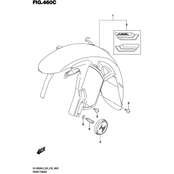FRONT FENDER (DL1000XAL9 E33)