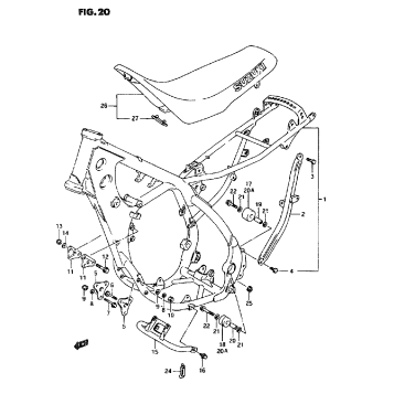 FRAME - SEAT (MODEL K/L/M/N)
