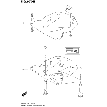 OPTIONAL (STOPPER SET REAR BOX PLATE)