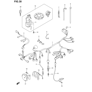 WIRING HARNESS (GSF1200SK1/SK2/SK3)