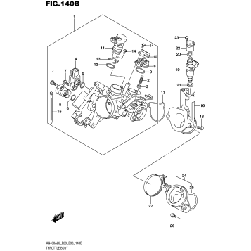 THROTTLE BODY (AN400ZAL6 E28)