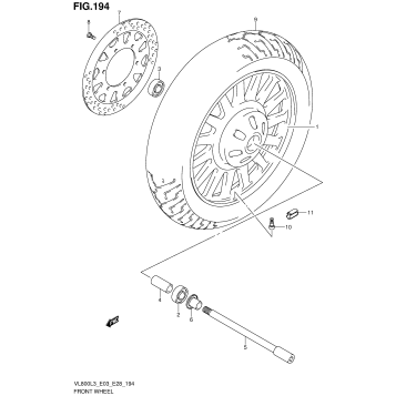 FRONT WHEEL (VL800CL3 E03)
