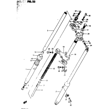 FRONT FORK (MODEL D)