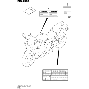 LABEL (GSX250RL9 P28)