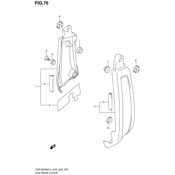 SIDE REAR COVER (VZR1800BZL4 E03)