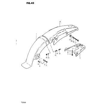 REAR FENDER (TS250X)