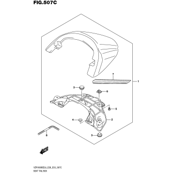 SEAT TAIL BOX (FOR BBD)  (VZR1800BZL6 E33)