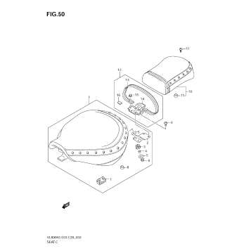 SEAT (VL800TK6/CK6/TK7/TK8)