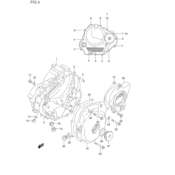 CRANKCASE COVER (MODEL L/M/N)