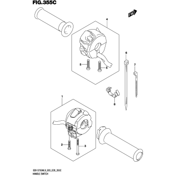 HANDLE SWITCH (GSX-S750AL9 E28)