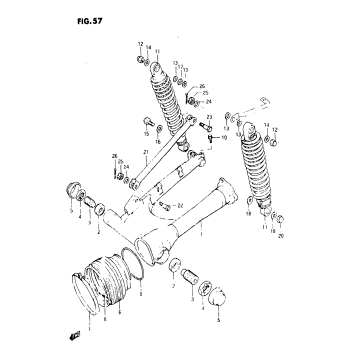 REAR SWINGING ARM (MODEL Z)
