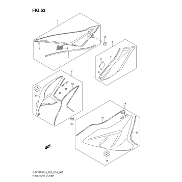 FUEL TANK COVER (E33)