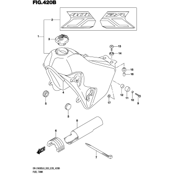 FUEL TANK (DR-Z400SL9 E28)