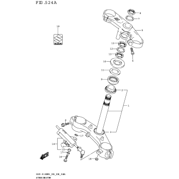 STEERING STEM (GSX-R1000A)