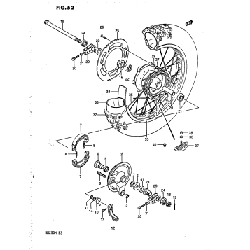 REAR WHEEL (MODEL G)