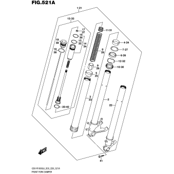 FRONT FORK DAMPER (GSX-R1000L6 E03)