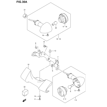 TURNSIGNAL FRONT & REAR LAMP (MODEL K4/K5)