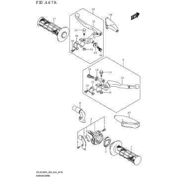 HANDLE LEVER (DR-Z125)