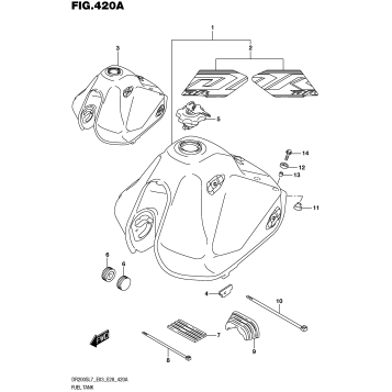 FUEL TANK (DR200SL7 E03)
