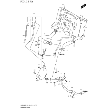RADIATOR HOSE (GSX800TRQ)
