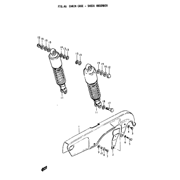 CHAIN CASE - SHOCK ABSORBER