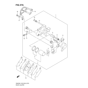 REAR CALIPER (MODEL K4)