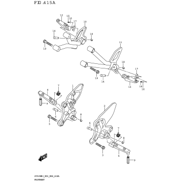 FOOTREST (SV650,SV650A)