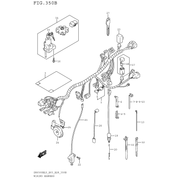WIRING HARNESS (DR650SEL5 E28)
