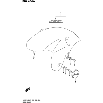 FRONT FENDER (GSX-R1000A)