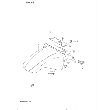 FRONT FENDER (MODEL H/J)