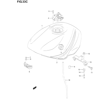 FUEL TANK (MODEL K6)
