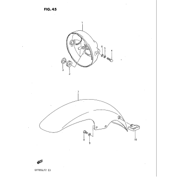 HEADLAMP HOUSING - FRONT FENDER