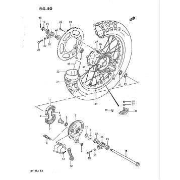 REAR WHEEL (MODEL H)