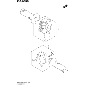 HANDLE SWITCH (DR650SEL6 E33)
