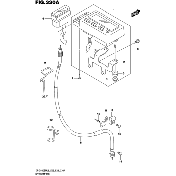 SPEEDOMETER (DR-Z400SML8 E03)
