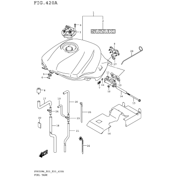 FUEL TANK (SV650M4 E03)