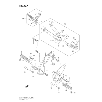 FOOTREST (MODEL K4/K5/K6/K7)