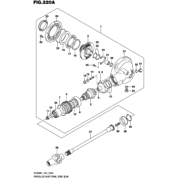 PROPELLER SHAFT/FINAL DRIVE GEAR