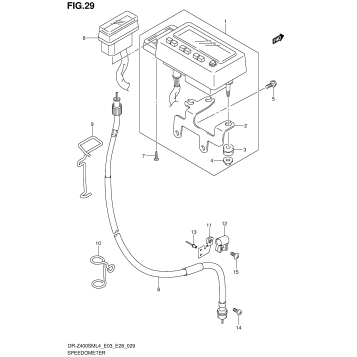 SPEEDOMETER (DR-Z400SML4 E03)