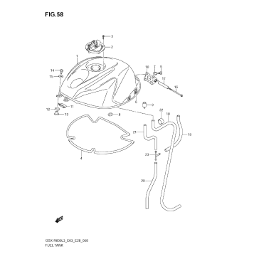 FUEL TANK (GSX-R600L3 E03)