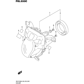 HEADLAMP (GSX-R1000AL8 E03)