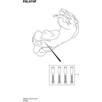 OPTIONAL (HOOK SET PILLION HANDLE)