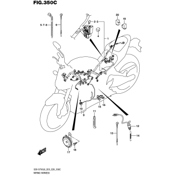 WIRING HARNESS (GSX-S750ZL8 E03)