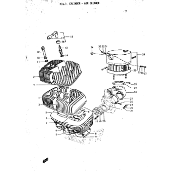 CYLINDER - AIR CLEANER