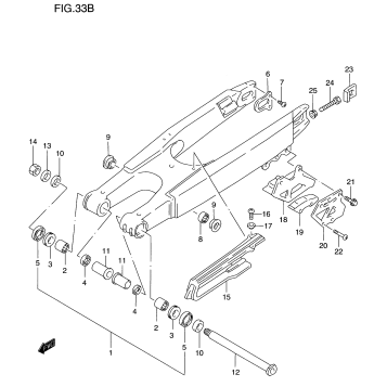 REAR SWINGING ARM (MODEL W)